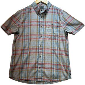 Toad&Co Men's Button Down Shirt Short Sleeve Lightweight Size S Multicolor Plaid